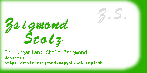 zsigmond stolz business card